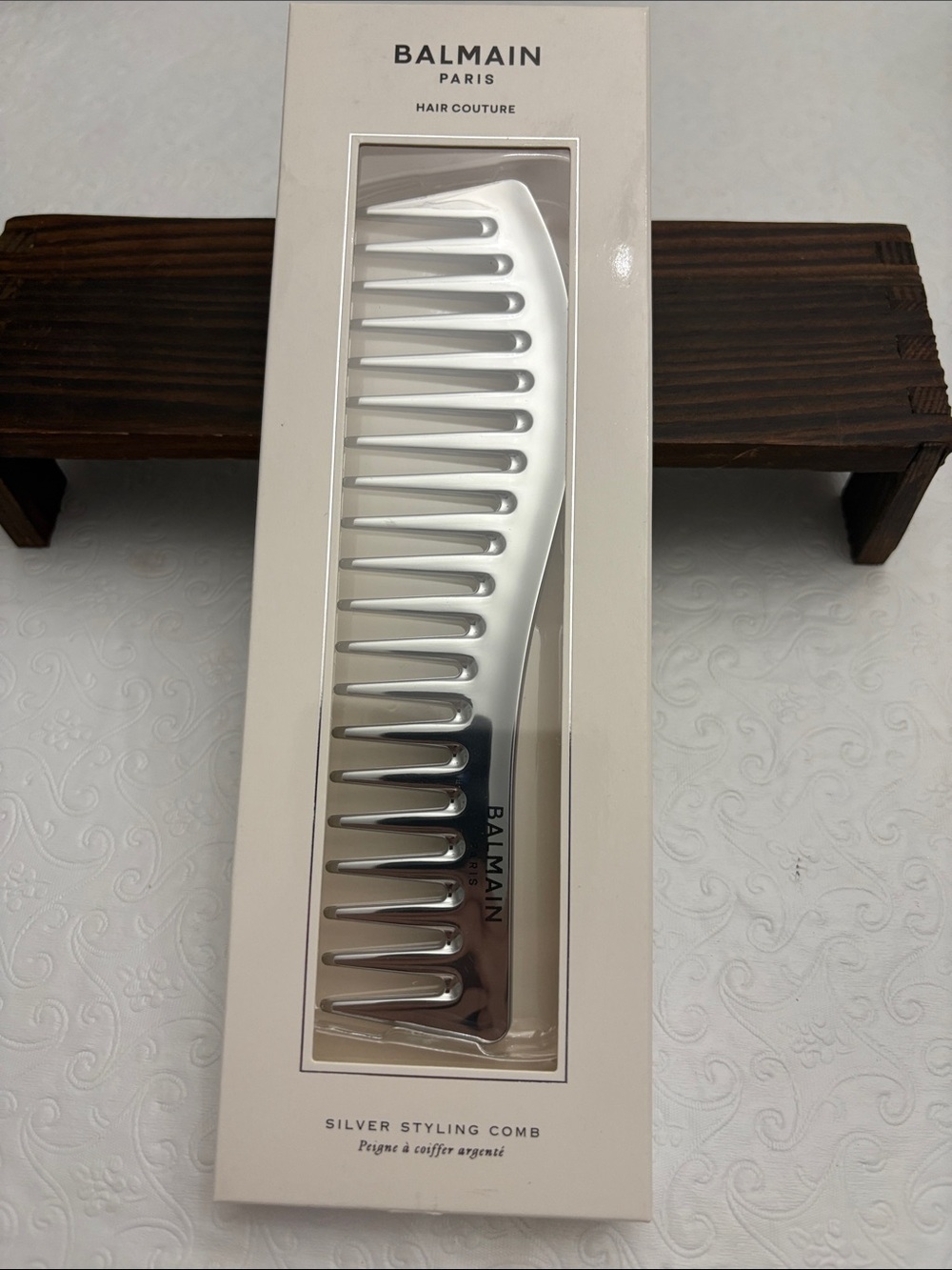 Balmain Silver Wide-Tooth Styling Comb MSRP $100